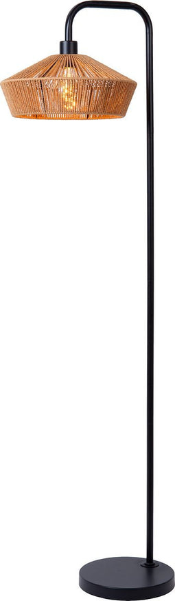 Lucide YUNKAI - Vloerlamp - Ø 40 cm - 1xE27 - Naturel