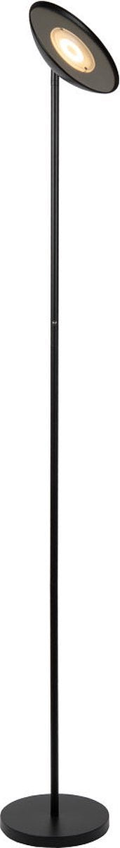 Lucide ZENITH - Vloerlamp - LED Dimb. - 1x20W 3000K - Zwart