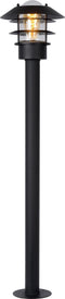 Lucide ZICO - Lantaarnpaal - Ø 21,8 cm - 1xE27 - IP44 - Zwart