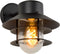 Lucide ZICO - Wandlamp Binnen/Buiten - 1xE27 - IP44 - Zwart