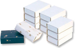 Luciferdoosjes Folia wit - blanco, zak a 10 stuks