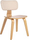 LUCINDA - Eetkamerstoel set van 2 - Lichtbruin/Beige - Bouclé