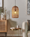 LUCITE - Hanglamp - Bruin - Papier touw