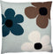 Luckyboysunday Kussensloop Bloemen Junior 50 Cm Wol Blauw