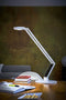 LUCTRA® Table Radial Base LED-bureaulamp - biologisch effectief licht - dimbaar - wit aluminium