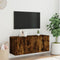 vidaXL - Tv-meubel - wandgemonteerd - 100x30x41 - cm - gerookt - eikenkleurig