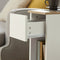 SoBuy FBT111-WNx2 - Nachtkastje Set van 2 - Smalle Bijzettafels met Lade - Wit (2 stuks)