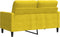 vidaXL - Tweezitsbank - 120 - cm - fluweel - geel