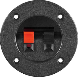 Luidspreker Terminal - 2-polig - Rond - Zwart/Rood