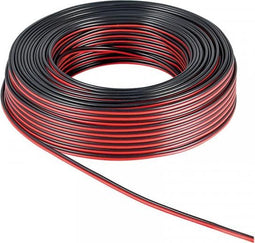 LUIDSPREKERKABEL - ROOD/ZWART - 2 x 1.50 mm² - 25 m