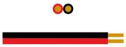 Luidsprekersnoer 2 x 0,5 gmm rood/zwart