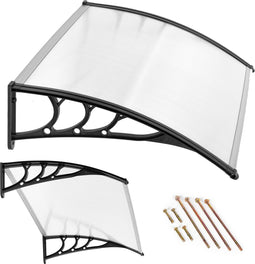Luifel - deurluifel - polycarbonaat - 75,5 x 120 x 23 cm