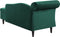 LUIRO - Chaise longue - Groen - Linkerzijde - Fluweel