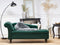 LUIRO - Chaise longue - Groen - Linkerzijde - Fluweel