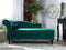 LUIRO - Chaise longue - Groen - Linkerzijde - Fluweel