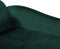LUIRO - Chaise longue - Groen - Linkerzijde - Fluweel