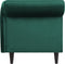 LUIRO - Chaise longue - Groen - Linkerzijde - Fluweel