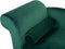 LUIRO - Chaise longue - Groen - Linkerzijde - Fluweel