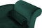 LUIRO - Chaise longue - Groen - Rechterzijde - Fluweel
