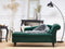 LUIRO - Chaise longue - Groen - Rechterzijde - Fluweel