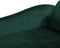 LUIRO - Chaise longue - Groen - Rechterzijde - Fluweel