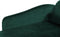 LUIRO - Chaise longue - Groen - Rechterzijde - Fluweel