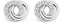 TI SENTO Dames Oorbellen - 925 zilver - Zirconia wit - 7784ZI