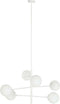 Plafondlamp DKD Home Decor 96 x 73 x 50 cm Kristal Metaal Wit 50 W