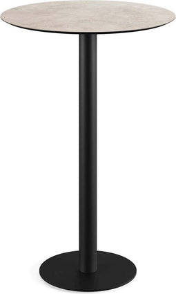 Urban Statafel Zwart Frame + Moonstone HPL 70 cm - Essentials 130041370