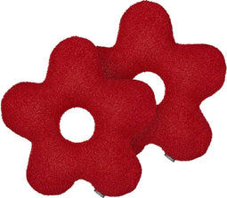 CAMPONULA - Sierkussen set van 2 - Rood - Teddystof