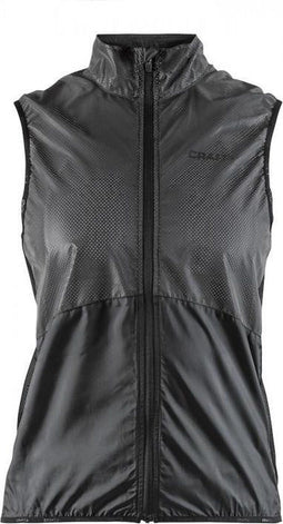 Craft Glow Vest - Fietsjack - Reflecterend lichtgewicht - Zwart (Maat S)