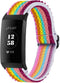 imoshion Elastisch nylon bandje - Geschikt voor Fitbit Charge 4, Charge 3 - Rainbow - One Size