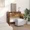 vidaXL - Kaptafel - met - Lades - van - Oud - Hout - 100x41x140 - cm