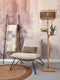 GOOD&MOJO Vloerlamp Bhutan - Zwart/Bamboe - Ø40x160cm - - Staande lampen voor Woonkamer - Slaapkamer