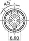 Lumberg 0251 04 Ronde connector Stekker, recht Totaal aantal polen: 4 1 stuk(s)