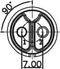 Lumberg 0272 02 Ronde connector Koppeling, inbouw Totaal aantal polen: 2 1 stuk(s)