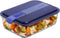 Luminarc Hermetische Lunchtrommel Luminarc Easy Box Blauw Glas (6 Stuks) (1,97 L)
