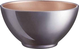 Luminarc Kommetjes/soepkommen/schaaltjes voor dessert/ontbijt - Glas - D13 x 6 cm - lila paars - Luxe metallic finish