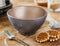 Luminarc Kommetjes/soepkommen/schaaltjes voor dessert/ontbijt - Glas - D13 x 6 cm - lila paars - Luxe metallic finish