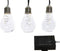 Lumineo - 3 stuks Micro LED solar streng 450 cm-40l