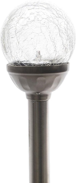 Lumineo - 8 stuks LED solar bol glas d8x34 cm-1l