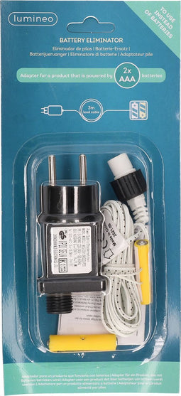 Lumineo Adapter 2x AAA batterij vervanger