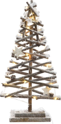 Lumineo Besneeuwde Kerstboom - 20 Micro LEDs - Wit