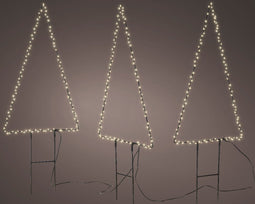 Lumineo Decoris verlichte kerstboom 110 vaste warm witte LED's - 47cm - Buiten - Tuin - Decoratie