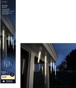 Lumineo IJspegel verlichting LED Warm Wit - lengte 250 cm - 76 lichtjes - Voor buiten of Binnen