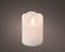 Lumineo - Kaars binnen d7.5h10cm-1l wit kerst
