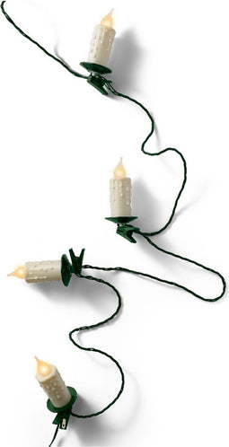 Lumineo kaarsen verlichting - 30 LED druipkaarsen- 1160 cm - warm wit - kerstverlichting