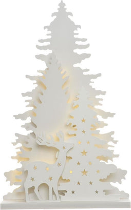 Lumineo - LED boomlandschap op batterij 5x21,5x35,5 cm warm wit