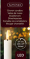 Lumineo LED dinerkaars crème wit 2 stuks met flikkerende vlam - LED kaars met timer - Wax kaars - Op batterij - 24 cm - Veilig & Duurzaam
