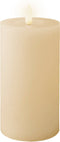 Lumineo LED kaars/stompkaars - creme wit - D7 x H15 cm - met timer - voor binnen